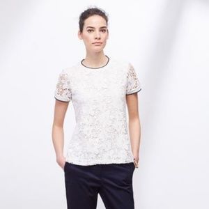 Cortefiel Floral Lace Top